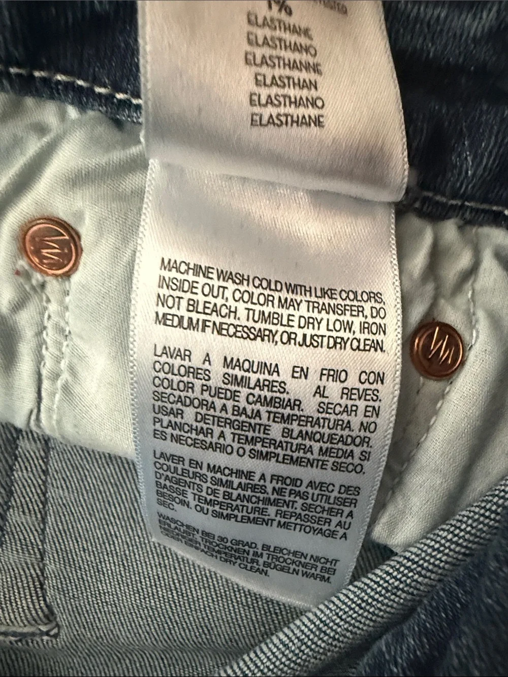 MOTHER The High Waisted Looker Skinny Jeans Blue Wash Size 25 - Picture 9 of 11
